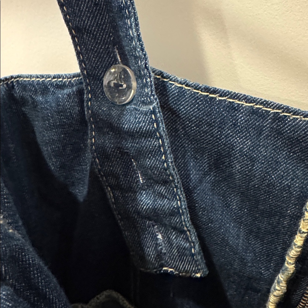 Anthropologie Reformation Tagliatelle Denim Midi Dress 4 NWT $218 - Picture 11 of 11